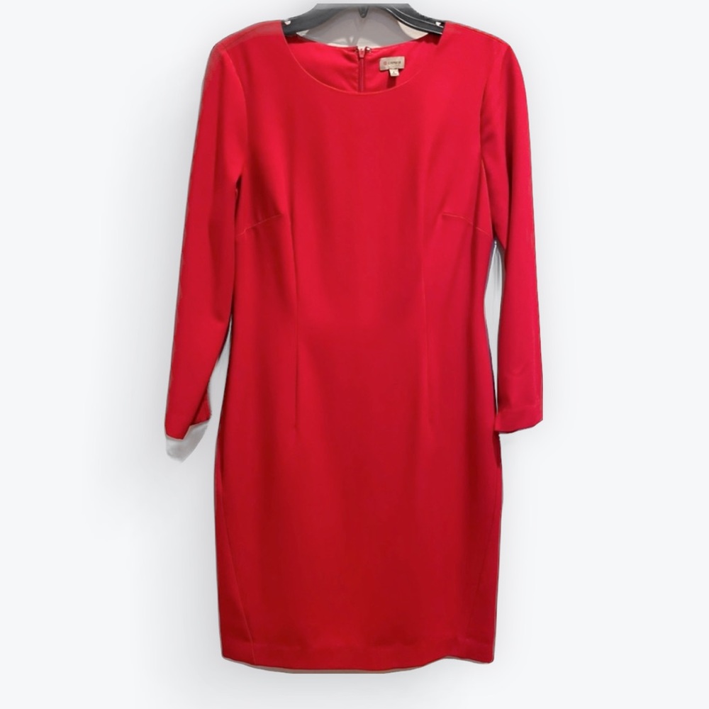 Cremieux Long Sleeve Classic Red Dress. Size 6